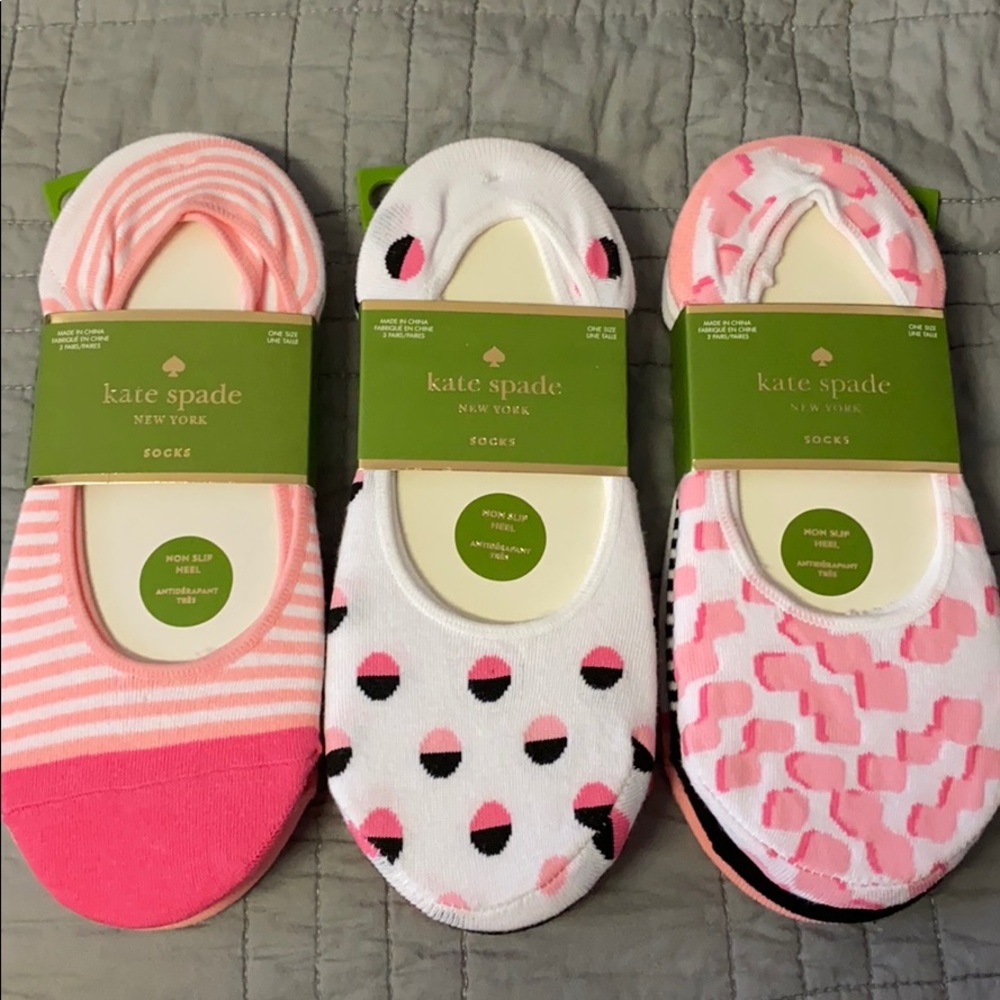 NWT Kate Spade Liner Socks (9 pairs - one size)